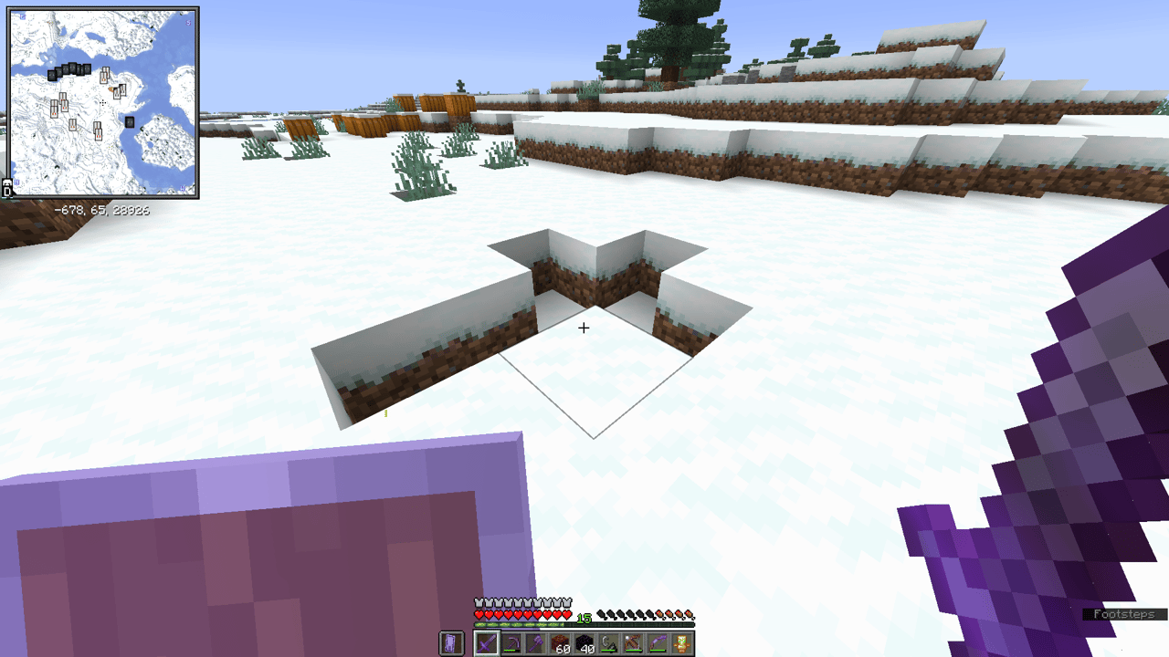 herobrine cross at 30k from spawn — image 1