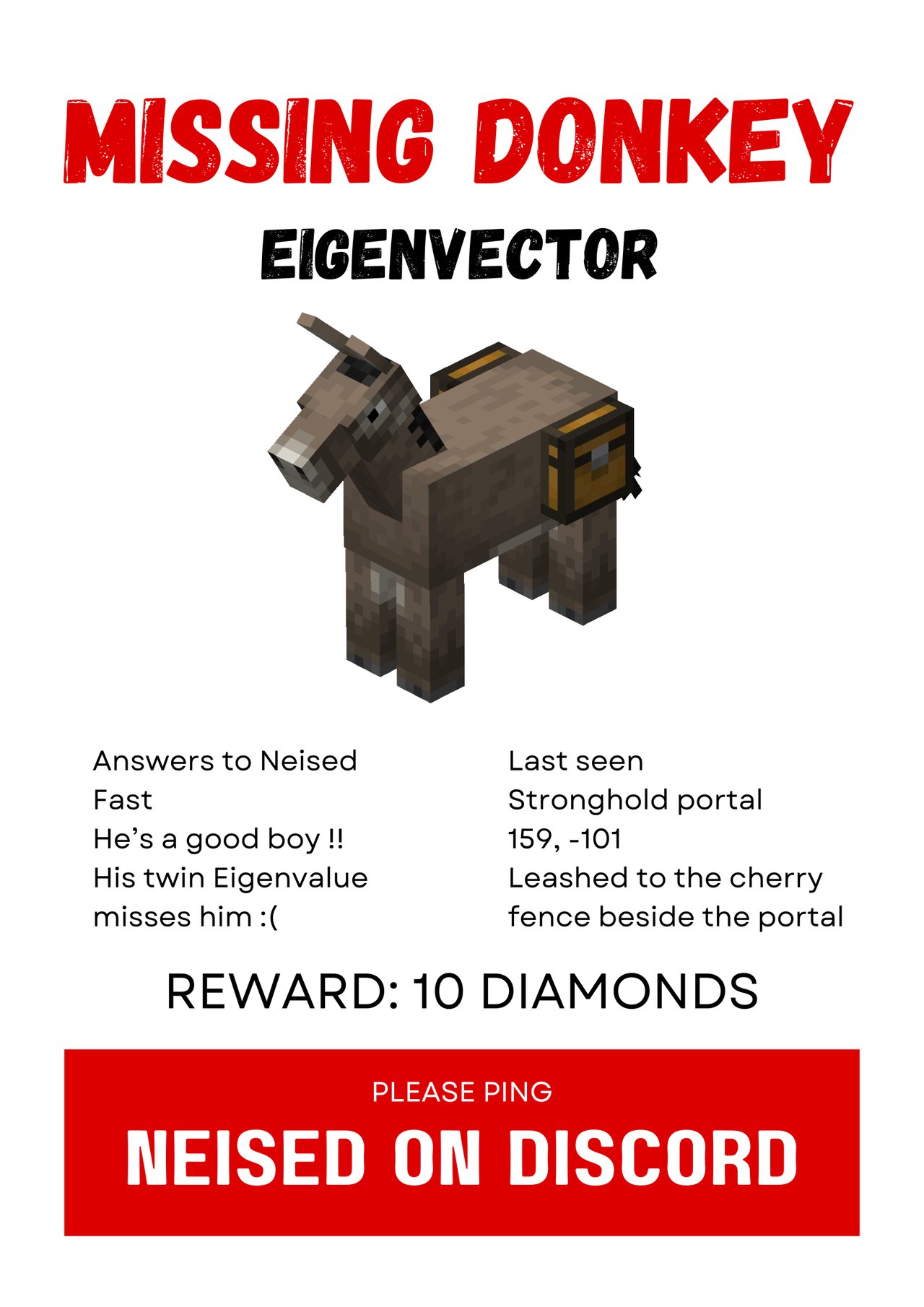 MISSING DONKEY NAMED EIGENVECTOR — image 1