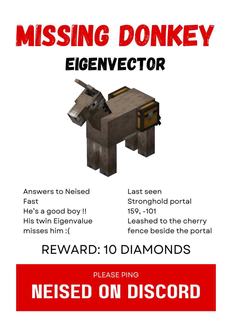 MISSING DONKEY NAMED EIGENVECTOR — image 1